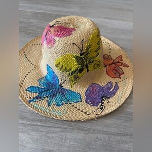 Colorful Butterfly Straw Hat